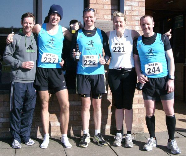 Striders basking in the sunshine after the 2012 Spen 20